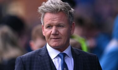 Gordon Ramsay pictured at the Cinch Scottish Premiership match between Rangers FC and Celtic FC at Ibrox Stadium in April in Glasgow.