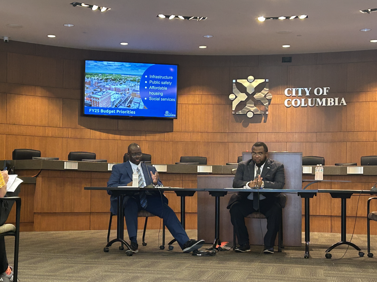Columbia officials discuss the fiscal 2025 budget Thursday, July 25, 2024, at City Hall.