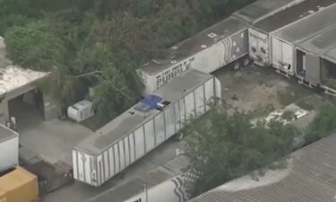 The remains of two people were found badly decomposed inside an 18-wheeler in northwest Houston. Officials said they looked "almost like mummies."