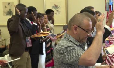 A total of 37 people are now officially able to say that they are US Citizens at Locust Grove.
