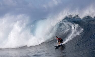 Kanoa Igarashi of Japan competes in the quarterfinals of the SHISEIDO Tahiti Pro on May 30