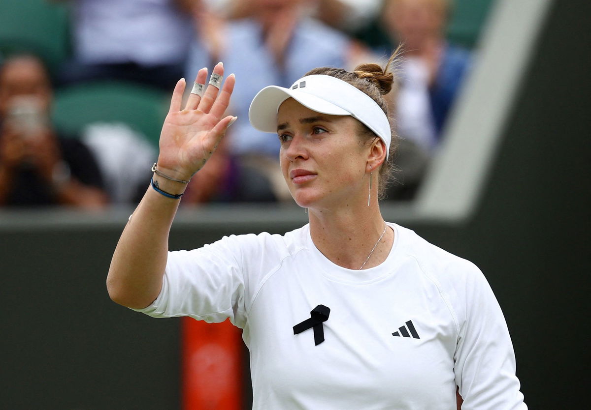 Elina Svitolina Wears Black Ribbon At Wimbledon On ‘very Difficult Day 