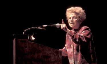 Sex therapist. media personality and author Ruth Westheimer shown on stage in 1993 has died.
