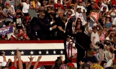 Former President Donald Trump was injured Saturday after there were loud bangs at his rally in Butler
