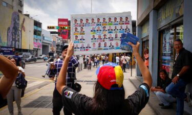 Opposition protesters in Maracay