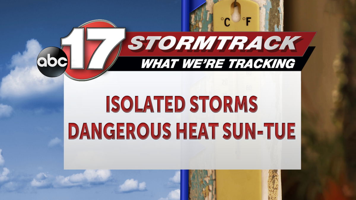 Tracking isolated storms before dangerous heat beginning Sunday - ABC17NEWS