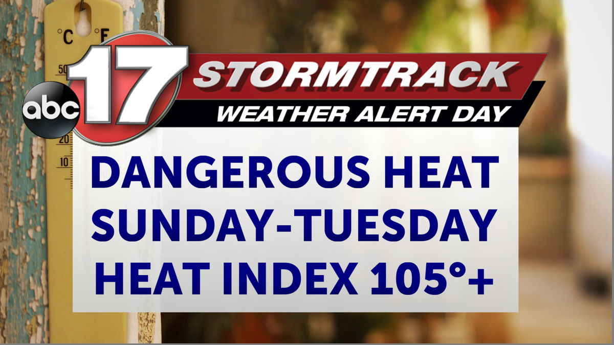 Weather Alert Day: Feels like the triple digits through Monday - ABC17NEWS