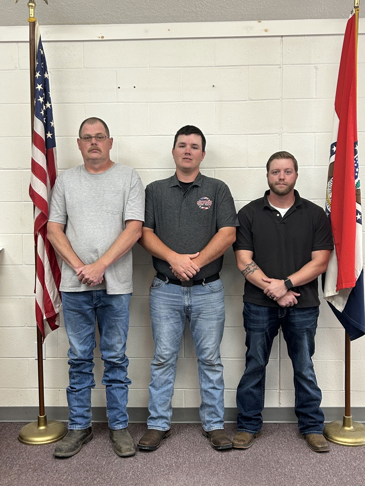 The city announced Fire Chief Scott Sullivan, Assistant Fire Chief Rusty Burch and Capt. Tim McAlpin as its new fire department personnel. 