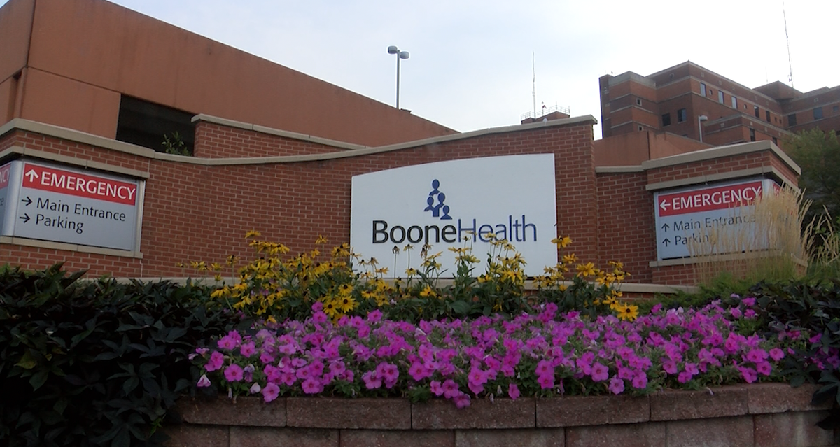 FILE -- A sign outside Boone Hospital Center.