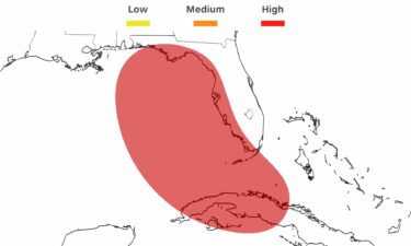 There's a high chance of tropical development this weekend near Florida