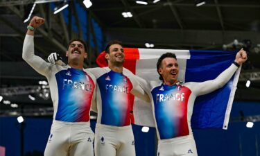 The French trio lead the men's BMX race.