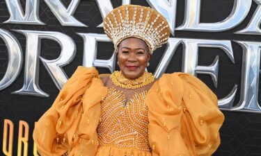 Connie Chiume seen at the world premiere of Marvel Studios' "Black Panther: Wakanda Forever" in Los Angeles in 2022