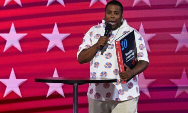 Kenan Thompson at the Democratic National Convention on August 21 in Chicago.