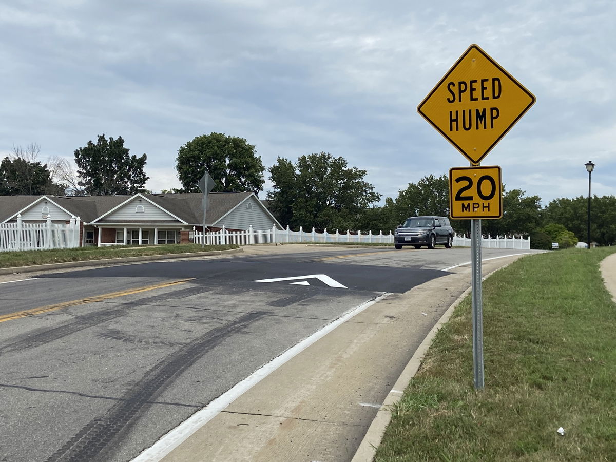 A speed hump was installed on Hanover Boulevard this week. Several more will be added to Highridge Drive, Ridgemont and Hulen Drive next week, according to a press release from the City of Columbia.