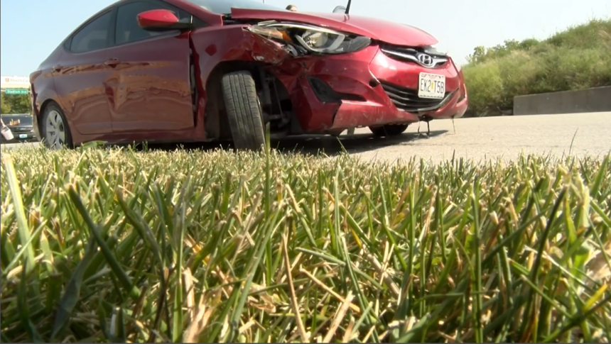 Boone County law enforcement investigate a chase that ended in a crash at Champions Drive on Monday, Sept. 9, 2024. The suspect, Rickey R. Deford, faces an aggravated fleeing a stop charge for allegedly hurting a state trooper trying to stop him. 