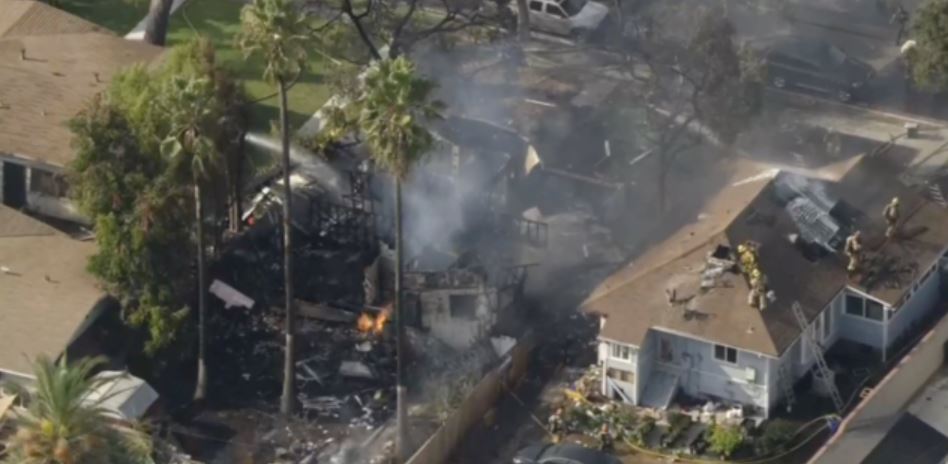 <i>KCAL via CNN Newsource</i><br/>Arson investigators discovered a man dead in a shed near a Monrovia home that exploded in flames days earlier.