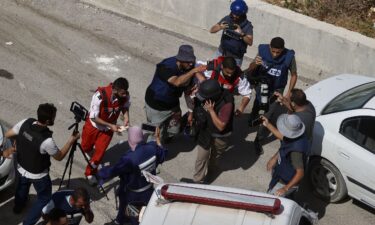 Four journalists injured while covering an Israeli raid in Kafr Dan are taken to the closest hospital in Jenin