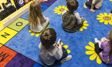 Children are seen at an education and childcare center in Des Moines