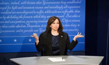 Maya Rudolph as Kamala Harris on 'Saturday Night Live' in 2020.