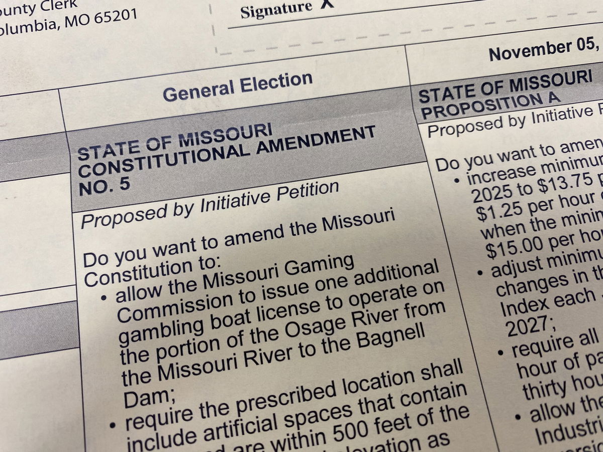 Amendment 5 would allow for a casino along the Osage River in Lake Ozark.