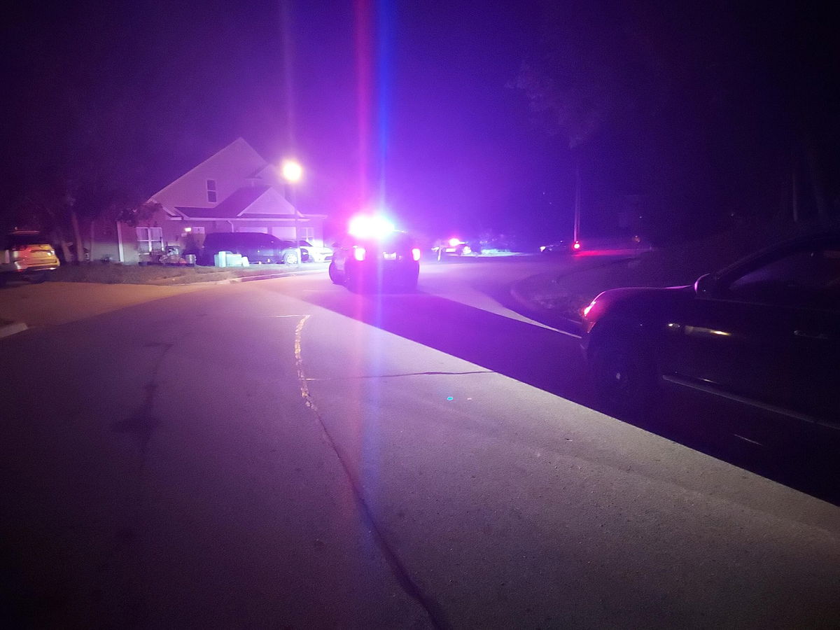 Valley Creek Lane in northeast Columbia was blocked by a police vehicle on Tuesday, Oct. 1, 2024, as police searched the area. 