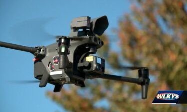 A drone is being credited with helping to lead law enforcement to a fugitive who