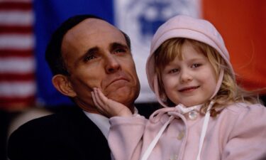 Rudy Giuliani pictured with his daughter Caroline Giuliani.