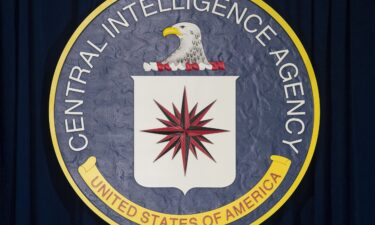 The seal of the Central Intelligence Agency (CIA) is seen at CIA Headquarters in Langley