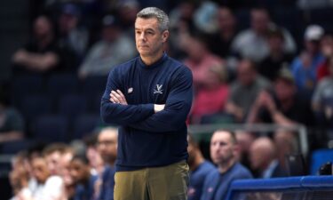 Head coach Tony Bennett of the Virginia Cavaliers looks on during the second half against the Colorado State Rams in the First Four game during the NCAA Men's Basketball Tournament at University of Dayton Arena on March 19