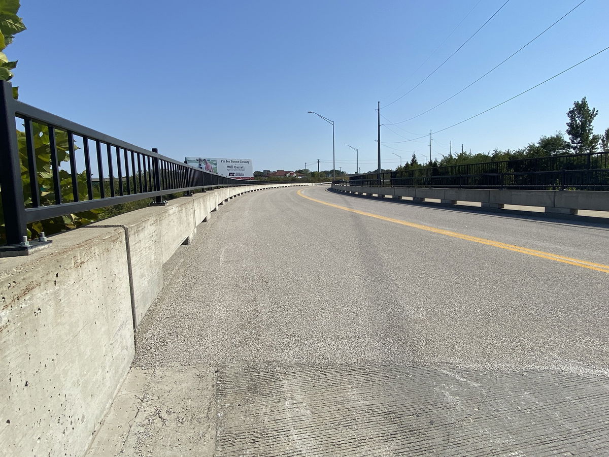 The repaired East Boulevard Bridge.