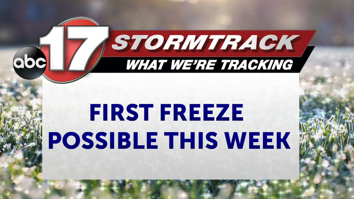 Tracking frost and potential first freeze of the season this week