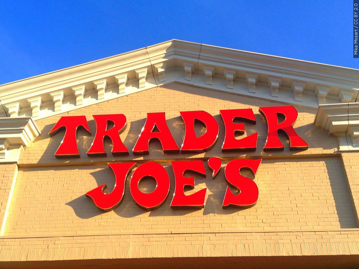 Trader Joe's sign on an already existing store.