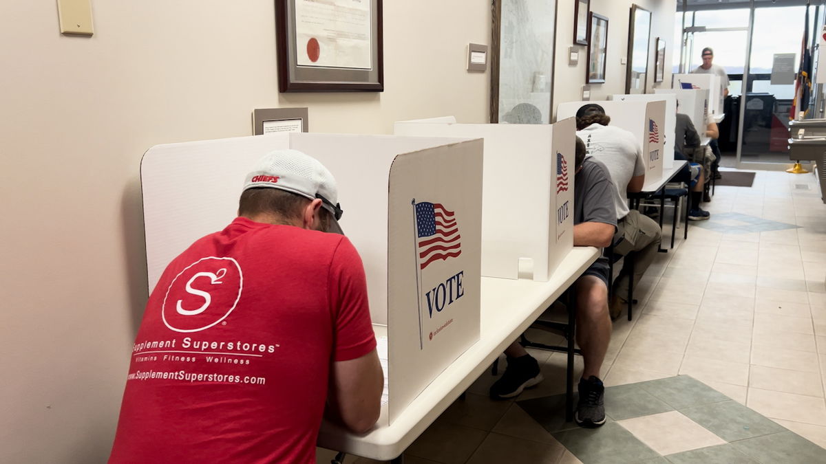 Voters in Cole County in Cole County Clerk's office Nov. 4, 2024