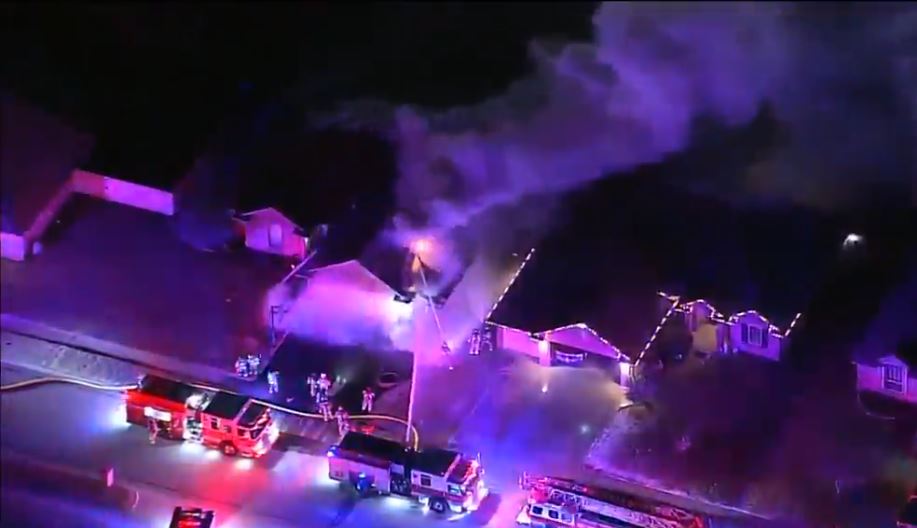 <i>KMBC via CNN Newsource</i><br/>The fire started around 7 a.m. at a house near Southwest 15th Street and Morgan Road. When crews arrived