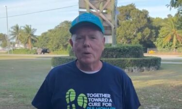 A 68-year-old Naples man is walking 106 miles through the Florida Keys to raise awareness about a life-threatening lung disease