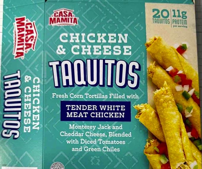 Recalled Casa Mamita taquitos.