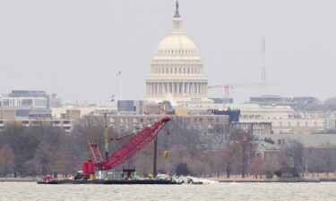 With the US Capitol in the background