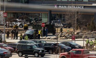 Law enforcement respond to the scene of a shooting at UPMC Memorial Hospital in York