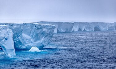 The world's largest iceberg is pictured in Antarctica in January 2024. The biggest iceberg in the world