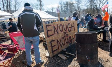 New York correctional officers and sergeants continue their strike outside of the Coxsackie Correctional Facility in Coxsackie