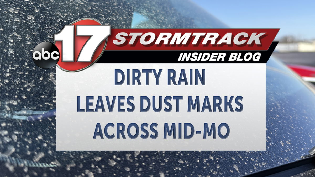 Dirty rain leaves Mid-Missouri with dust covered cars - ABC17NEWS