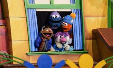 The Sesame Street characters during the Macy's Thanksgiving Day Parade.