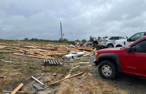 This photo from the Washington County Sheriff's Office in Kentucky shows severe tornado damage.