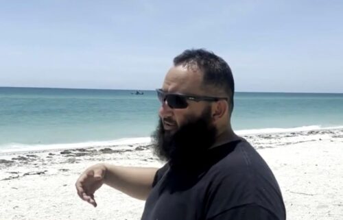 Raynell Lugo and his fellow construction workers were on a break when they heard the screams.