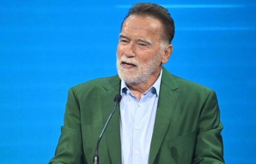 Arnold Schwarzenegger is pictured on June 3 during a speech in Austria.
