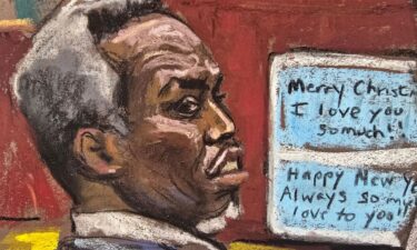 Sean "Diddy" Combs looks on at text message evidence in his sex trafficking trial on June 2.