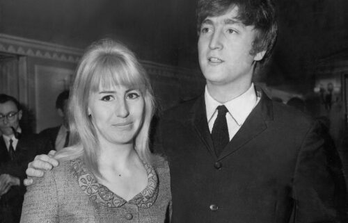 John Lennon and his wife Cynthia