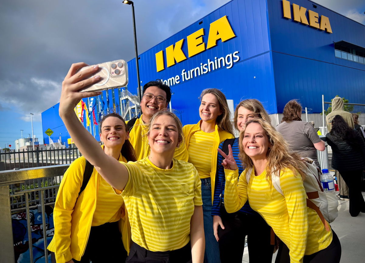 Prime Minister Christopher Luxon at the IKEA opening day